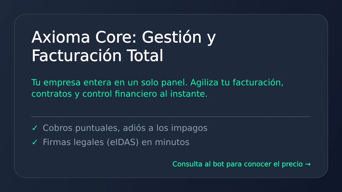 Axioma Core: el CRM inmobiliario SaaS que cambia las reglas